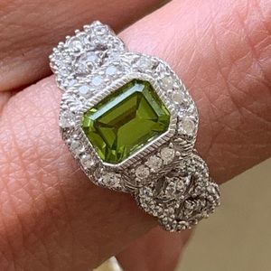 Authentic Judith Ripka Sterling Silver Ring